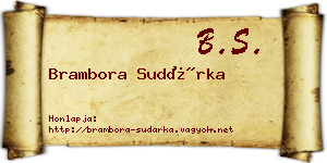 Brambora Sudárka névjegykártya